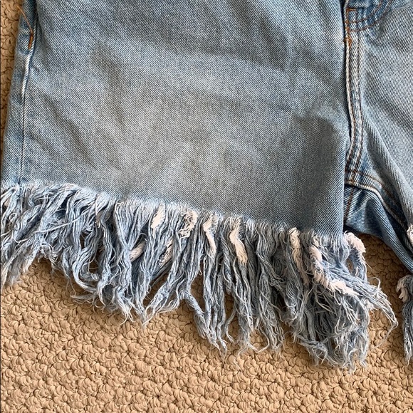 Zara frayed cut off shorts - Picture 3 of 5